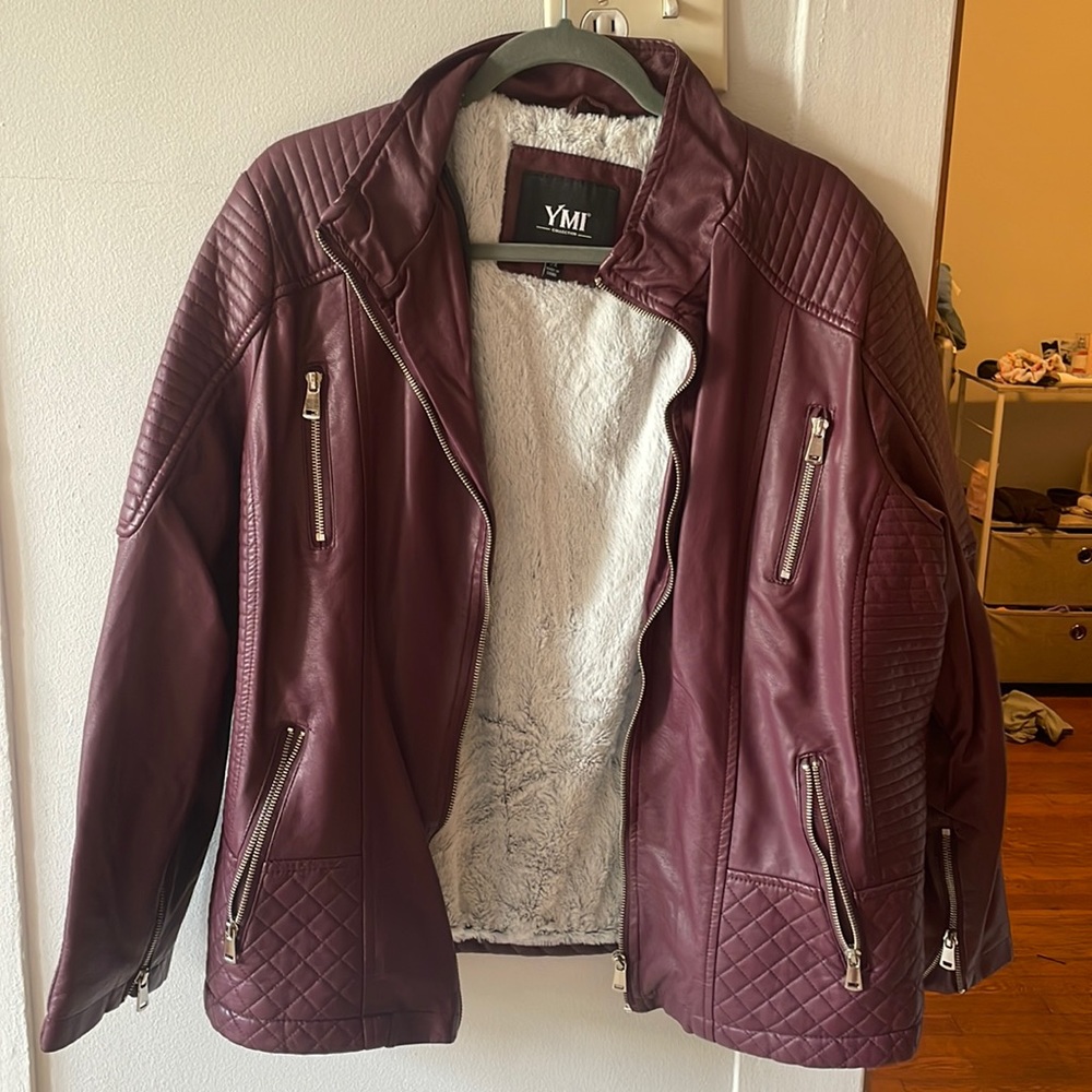 Leather jacket Size 2X.  Brand YMI.